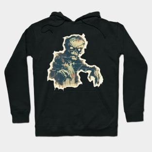 Spooky Zombie Vintage Street Art Hoodie